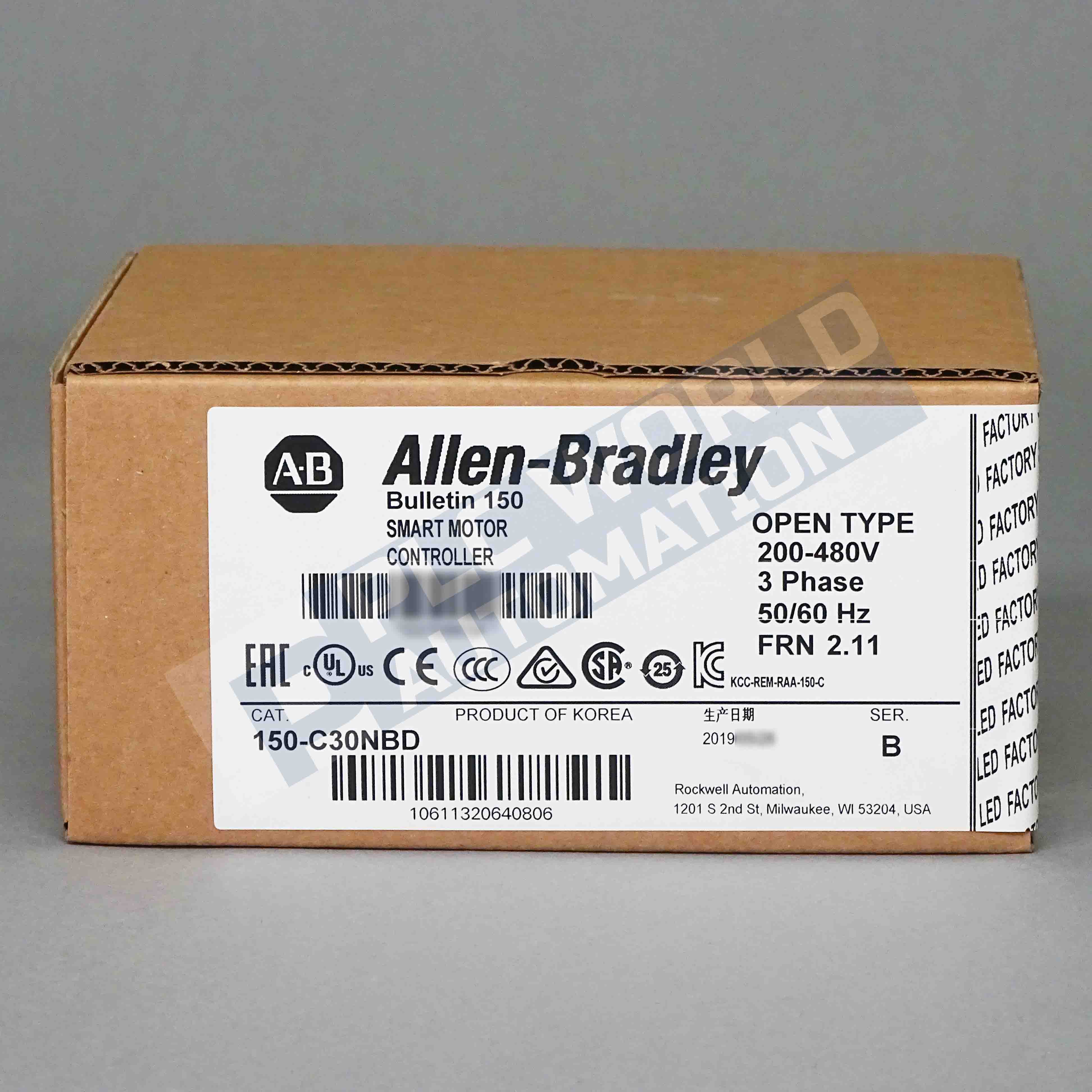 2020 New Sealed Allen Bradley 150-C30NBD /B Smart Motor Controller Late